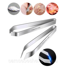 Пінцет для риби 2 штуки Плоский і Косій Stainless Steel