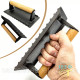 Чавунний прес для гриля прямокутний з дерев'яним руків'ям Cast Iron Press Grill BBQ