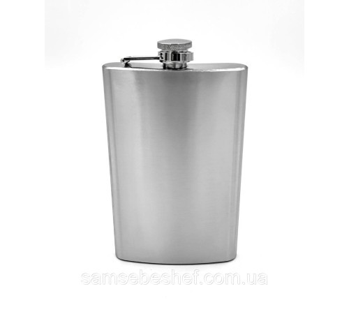 Фляга під гравіювання GA Династія, 10 oz, сатинове полірування, 10210