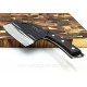Купити кований сербський шеф-ніж 17.5 см Serbian Cleaver Midnight на Lumi Shop