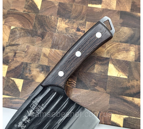 Купити кований сербський шеф-ніж 17.5 см Serbian Cleaver Midnight на Lumi Shop