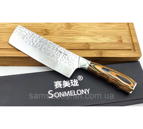 Японський ніж Накірі Nakiri Sonmelony 17 см