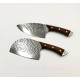 Сербський ніж-сокирка для нарізки 17 см 2 штуки Sonmelony Bubble Steel