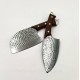 Сербський ніж-сокирка для нарізки 17 см 2 штуки Sonmelony Bubble Steel