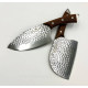 Сербський ніж-сокирка для нарізки 17 см 2 штуки Sonmelony Bubble Steel