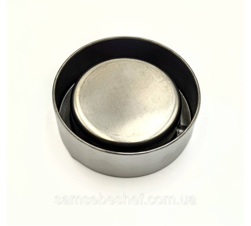 Кругла попільничка 11.5 см з нержавіючої сталі Ashtray Horeca – стильний аксесуар для вашого інтер'єру.