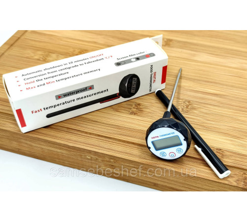Харчовий кухонний термометр із щупом 12 см і LCD Digital Food Thermometr TP-501