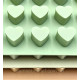 Силіконова форма Міні Серця 2*2 см 88 комірок Mini Hearts