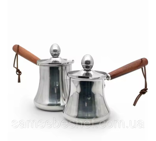 Турка з кришкою 350 мл із нержавіючої сталі Turkish Coffee Pot