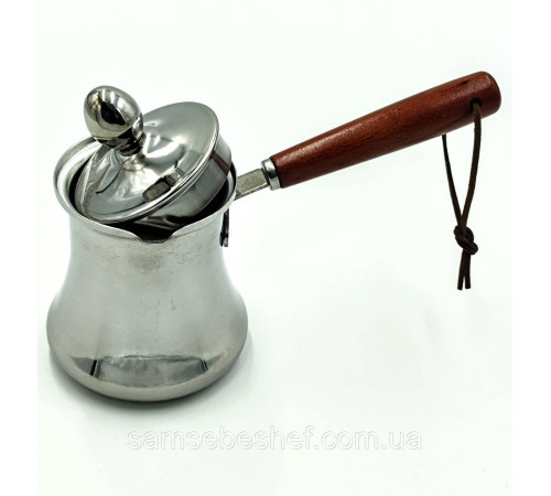 Турка з кришкою 350 мл із нержавіючої сталі Turkish Coffee Pot