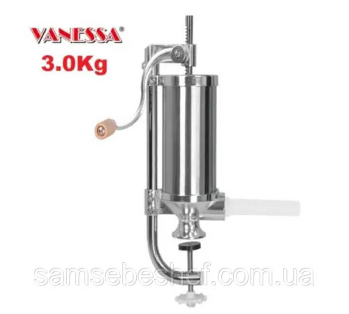 Купити Ковбасний шприц 3 кг Vanessa 27011 в інтернет-магазині lumi-shop.com.ua. Найкраща ціна та якість. Доставка по всій Україні.