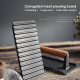 Чавунний прес для гриля прямокутний з дерев'яним руків'ям Cast Iron Press Grill BBQ