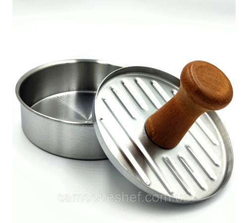 Прес форма для котлет бургера Ø12 см нержавіюча сталь Hamburger Press